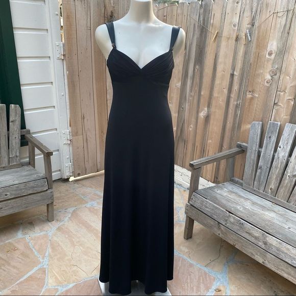 Laundry by Shelli Segal black maxi dress size 2 petite - Picture 1 of 10